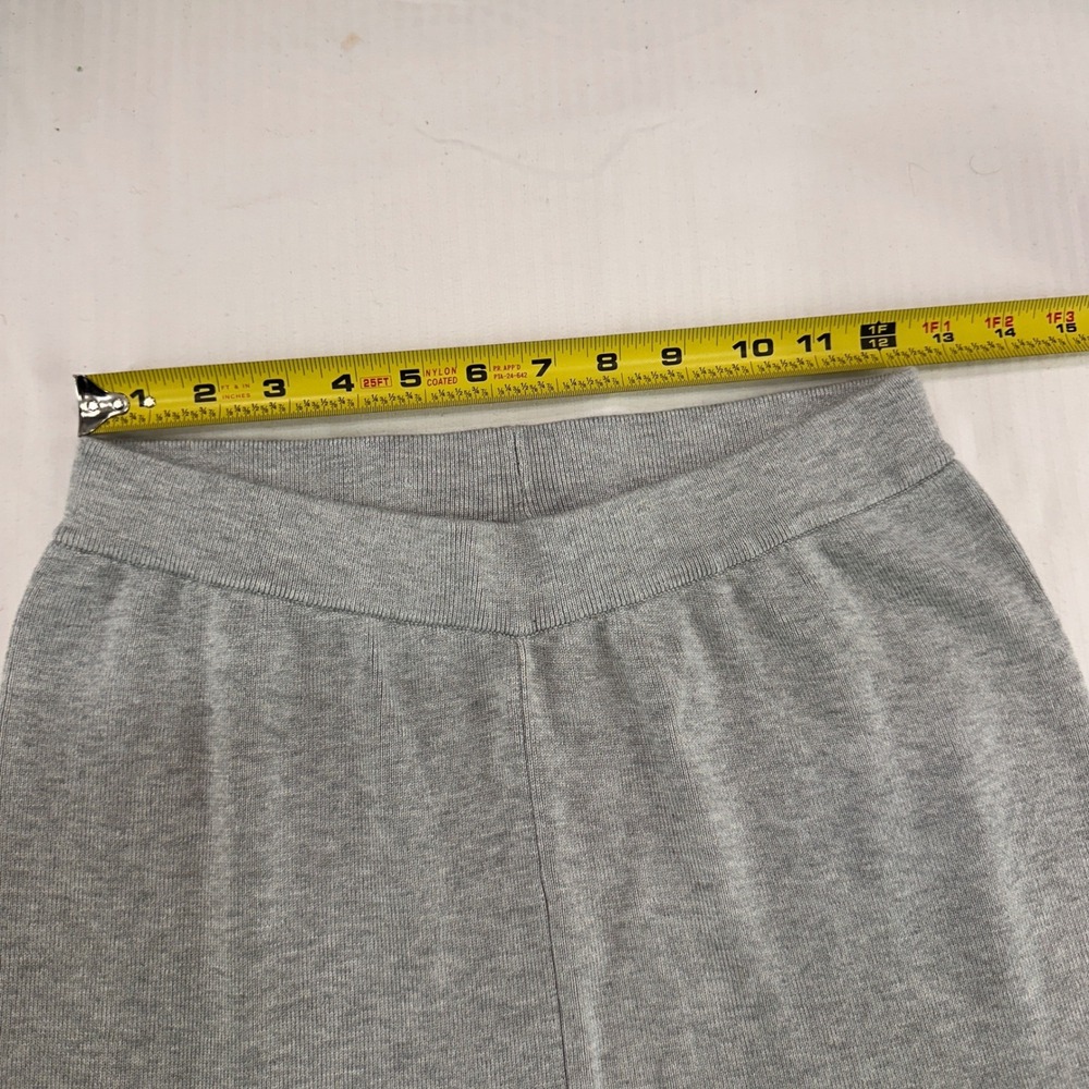 PINK ROSE Grey Wide Leg Cargo Knit Lounge Pants Joggers Womens Small - Picture 4 of 7